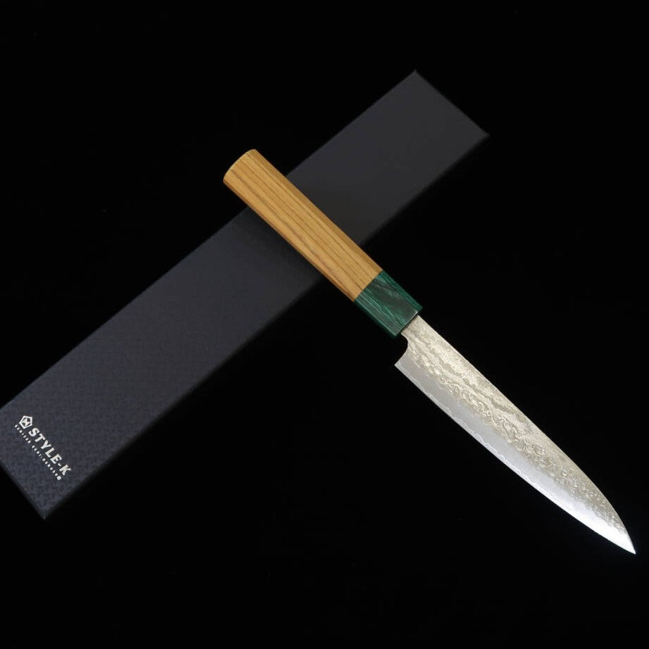 STYLE-K Kurosaki Makoto - Kodama - Petit VG10W Damas Manche en Zelkova (150 mm)