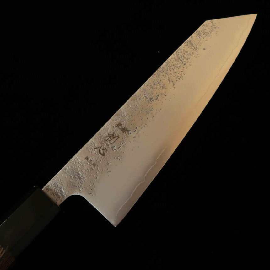 Hatsukokoro Ginrei Ginsan Nashiji Kiritsuke Santoku Wenge Handle (175mm)