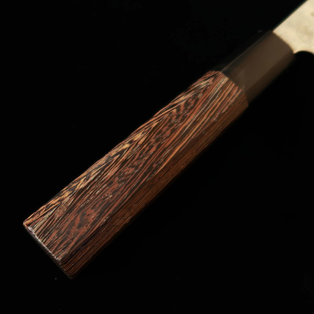 HATSUKOKORO SHOSHIN Ginrei aço Gingami nº 3 acabamento nashiji bunka cabo de wengué (150 mm)
