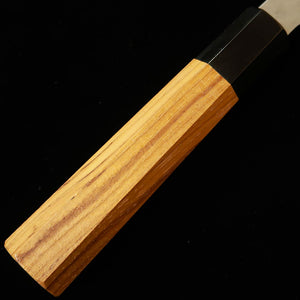 Cuchillo gyuto estilo kiritsuke NIGARA VG10 damasco martillado, mango de teca (240 mm)