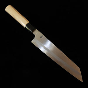 SAKAIKIKUMORI Sakai Kikomori – Kikuzuki Kasumi Kiritsuke Gyuto, Aogami n°2, manche octogonal en magnolia (210/240 mm)