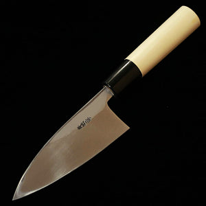 Miura Deba Aogami #2 Magnolia Round Handle Buffalo Horn (120mm)