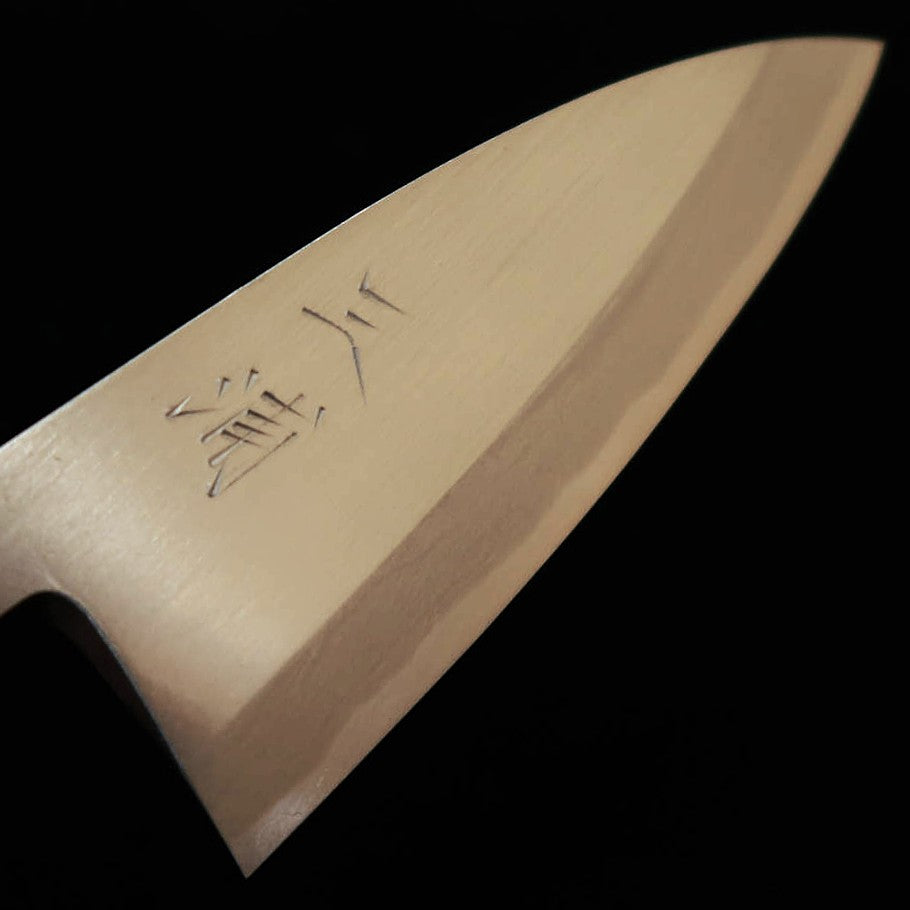Miura Deba Aogami #2 Magnolia Round Handle Buffalo Horn (120mm)