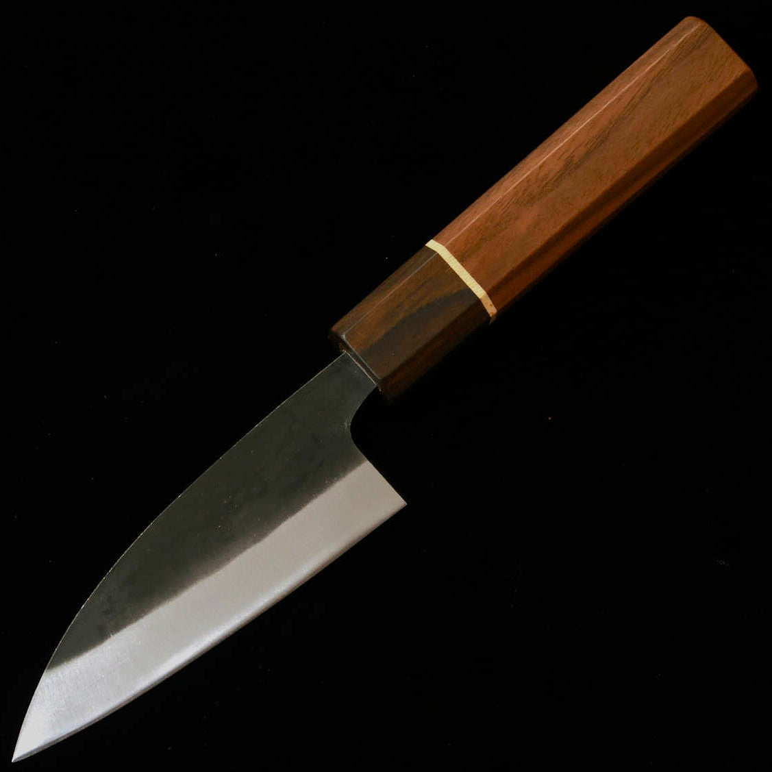 MIURA - Petit couteau universel - Acier Shirogami No.2 - Kurouchi - Manche octogonal SGW (105 mm)