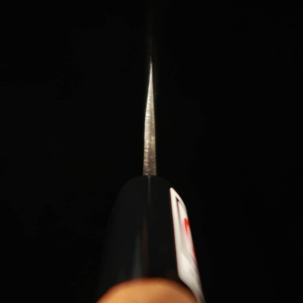 IKENAMI HAMONO, acier blanc n°1, inox, manche cerisier, couteau à sashimi double tranchant (210 mm)