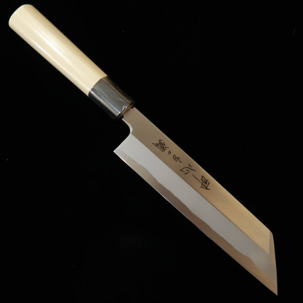 SUISIN Suisin Mukimono Shirogami nº2, acabamento kasumi, cabo em magnólia formato castanha (180 mm)