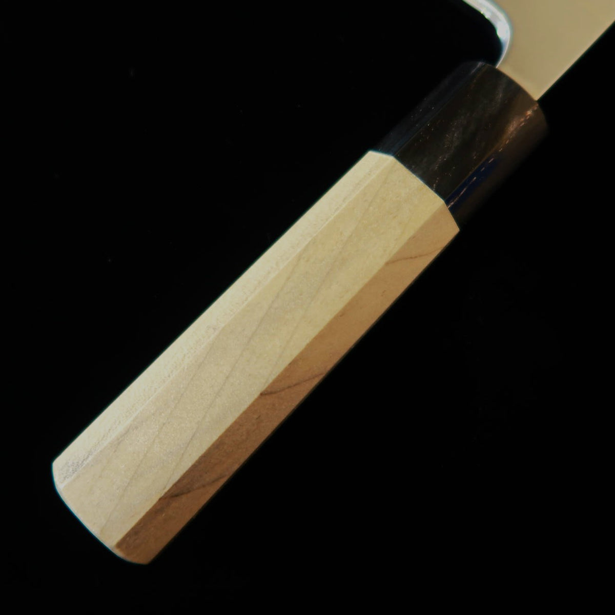 MIURA Miura Deba para zurdos, Gingami #3, mango octogonal de magnolia con virola de cuerno de búfalo (150-180 mm)
