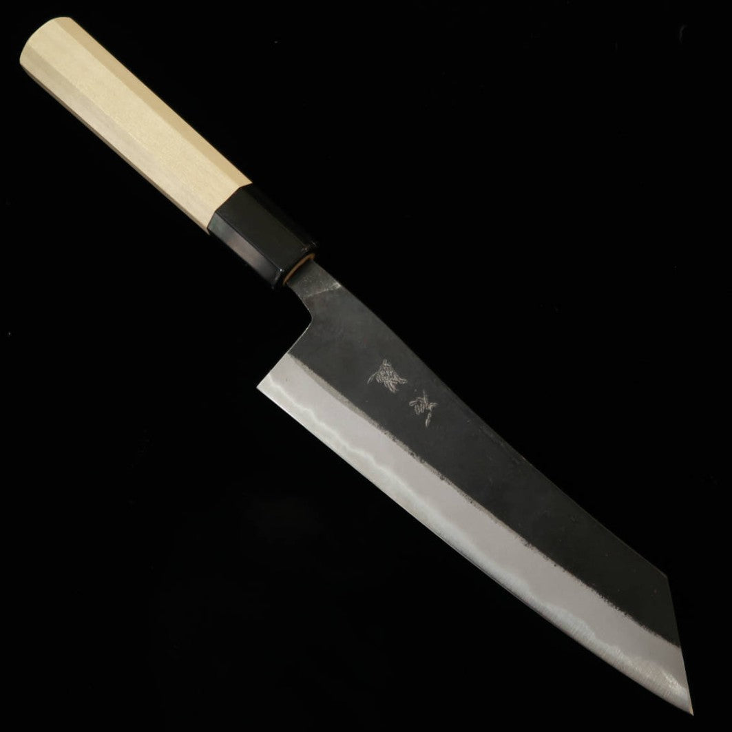 石鎚ISHIDUCHI 文化 青鋼 黒打ち 朴八角柄（180mm）