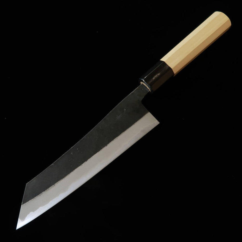 石鎚ISHIDUCHI 文化 青鋼 黒打ち 朴八角柄（180mm）