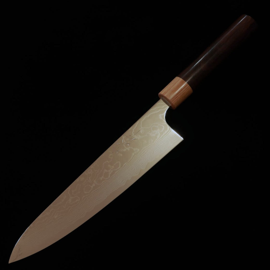 片山 雄太YUTA KATAYAMA VG10ダマスカス 磨き仕上げ 牛刀 紫檀栗型柄 (210/240mm)
