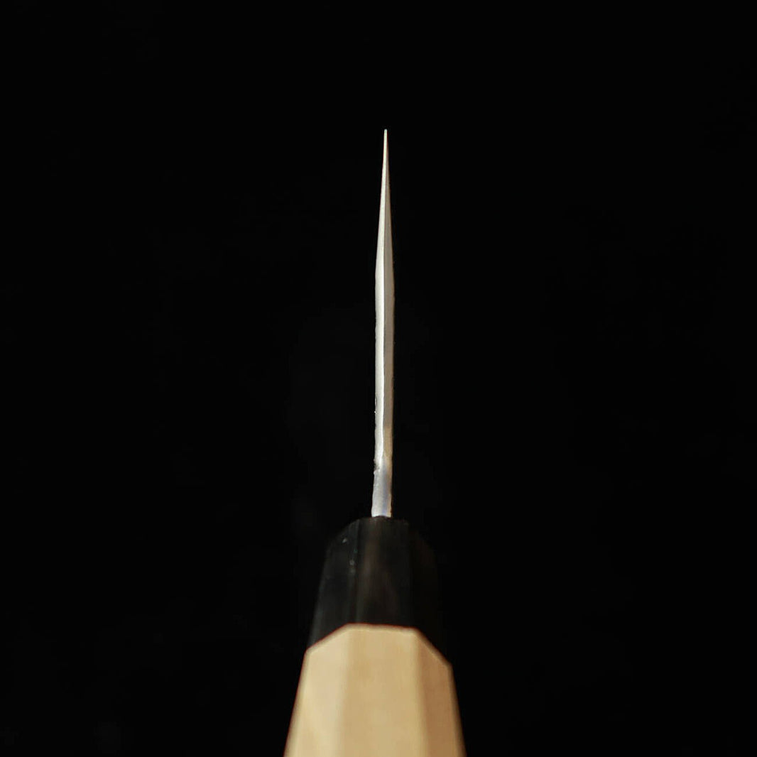 Miyazaki Kajiya MIYAZAKI KAJIYA Aço Azul Super Núcleo de aço macio forjado Tsuchime Bunka larga Cabo octogonal de magnólia (150 mm)