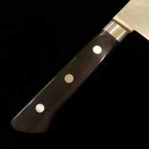 MIURA Gyuto, VG10 Gold, Hammered with Black Plywood Handle (210mm)