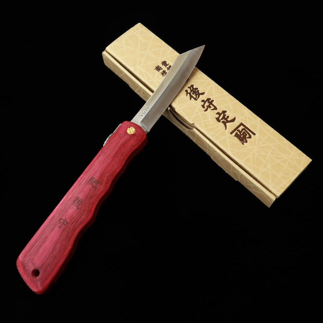 Nagao Kanekoma Seisakusho HIGONOKAMI [Série Woody] Higonokami VG-10 Beni (70 mm)