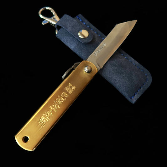 Japanese Folding knife HIGONOKAMI Blue steel Pocket Higonokami Blue (50mm)