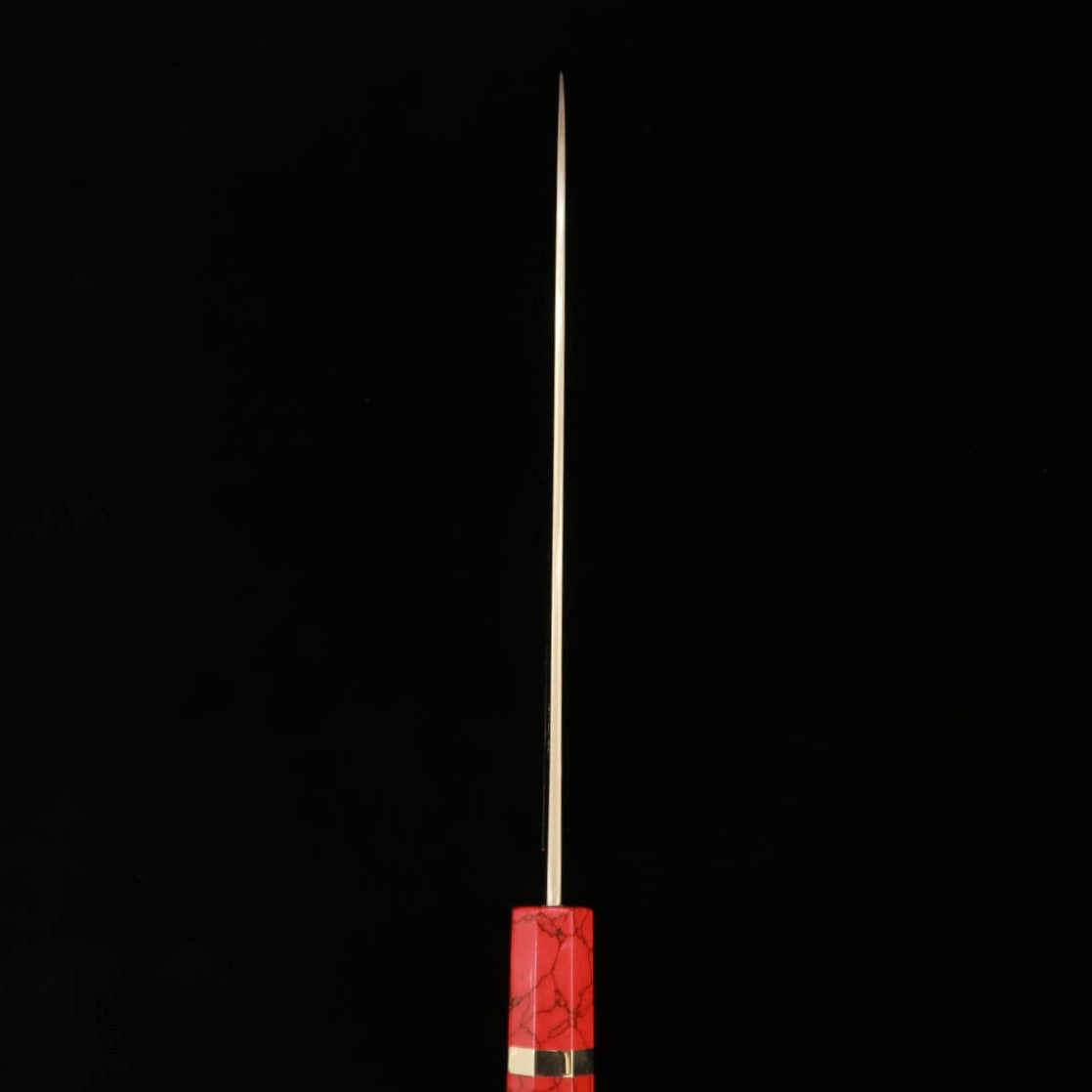三浦佩MIURA Obidama 牛刀 VG10 ダマスカス カスタムハンドル （240mm）