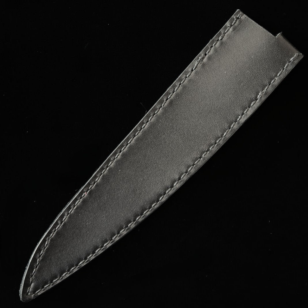 YOKU Leatherworks Leather Knife Sheath for Petty Knives, Black/Navy/Camel (150mm)