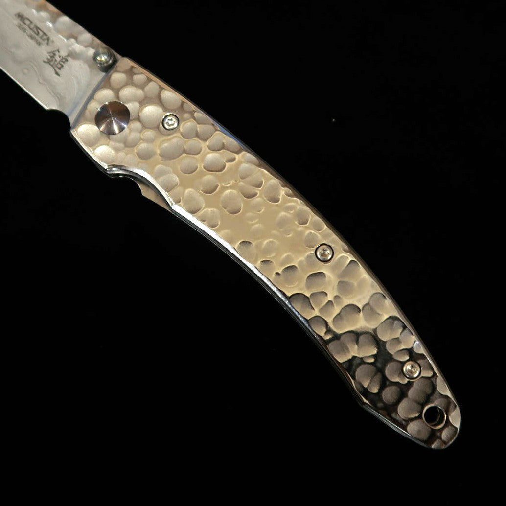MCUSTA Em-custa Tsuchi martillado grande VG10 Damasco MC-0114D (85 mm)