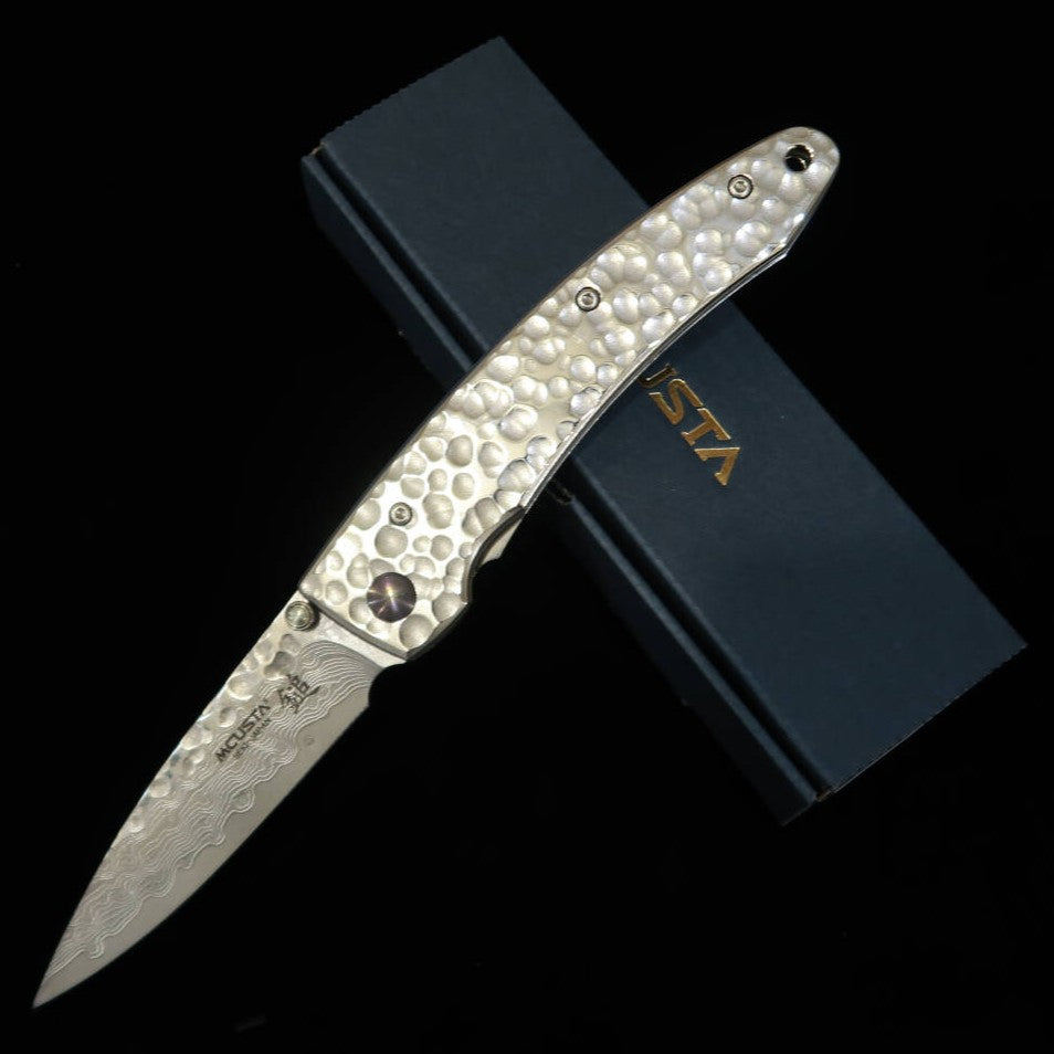 MCUSTA Em-custa Tsuchi martillado grande VG10 Damasco MC-0114D (85 mm)