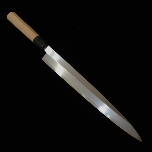 水野鍛錬所 柳刃 青紙二号 霞 朴八角柄 （270/300㎜）