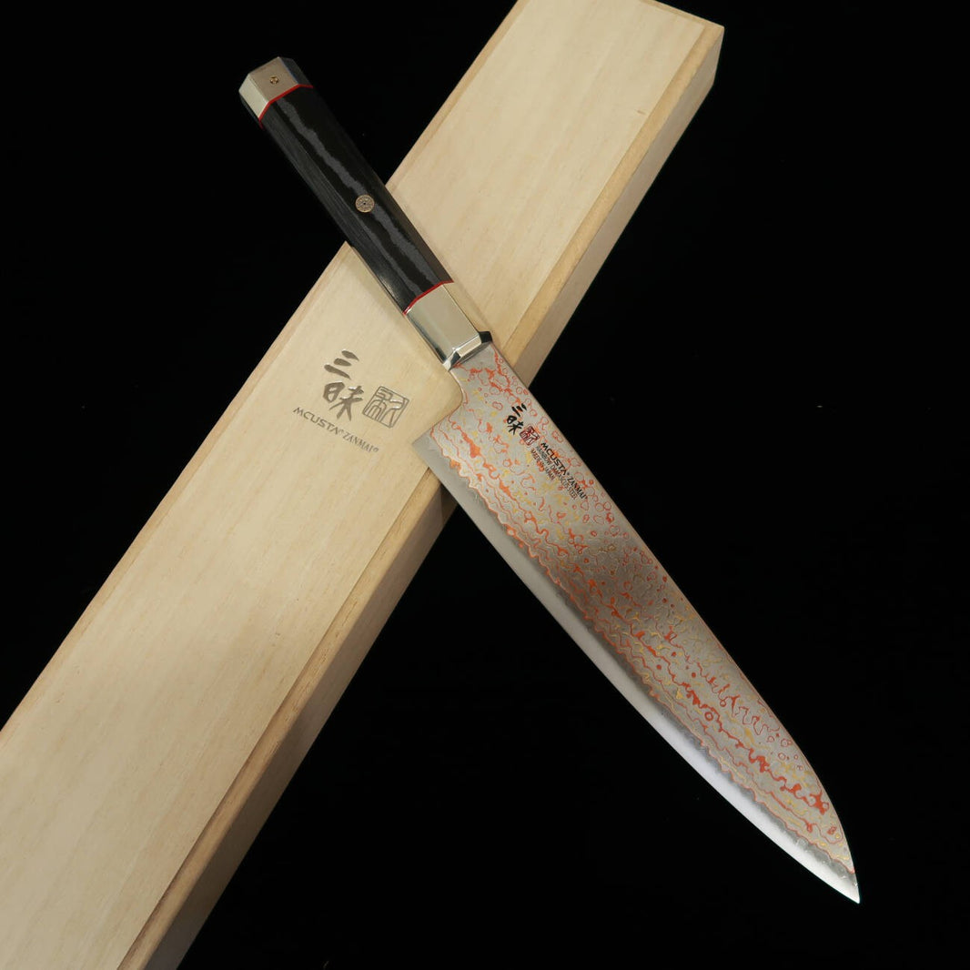 【新定番】三昧MCUSTA ZANMAI アルティメット3 黒鳳凰 牛刀 (210mm)