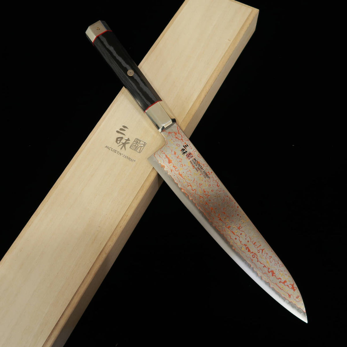 [Nouvelle référence] MCUSTA ZANMAI Ultimate 3 Black Phoenix – Gyuto (210 mm)