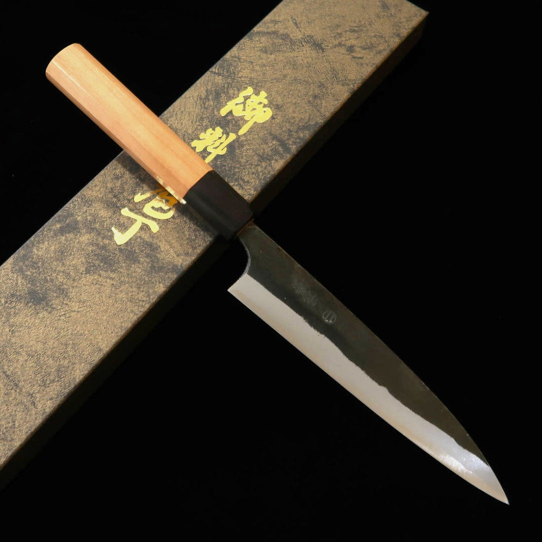 MIURA Onihiro Yanagiba, Shirogami no. 1, Kurouchi Finish with Cherry Blossom Handle (150mm)