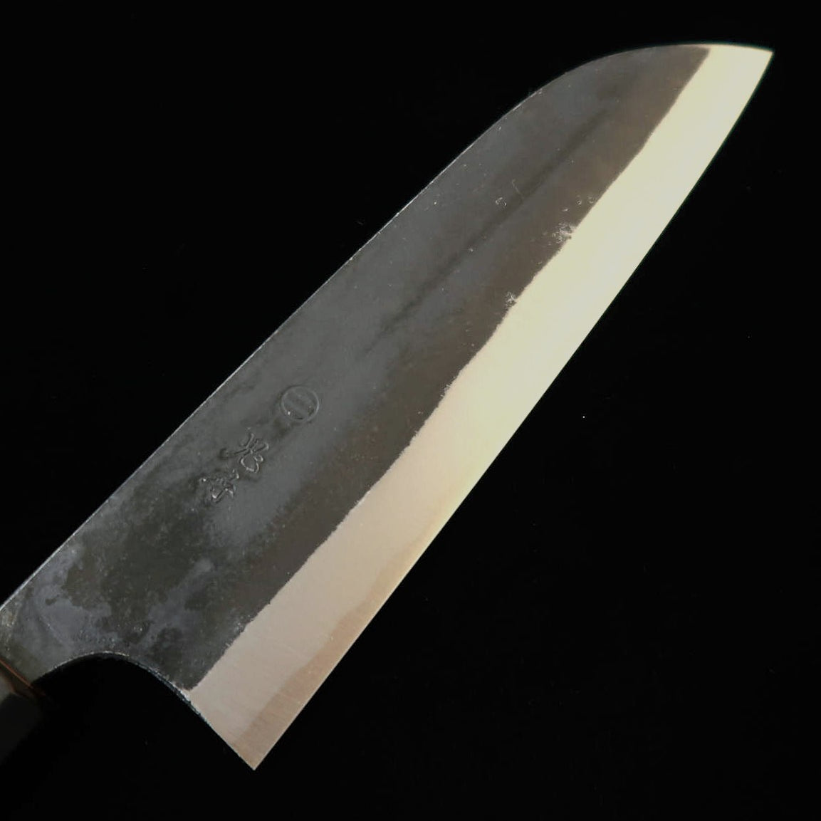 MIURA Onihiro Santoku, Aogami no. 1, Kurouchi Finish with Sakura Handle (165mm)