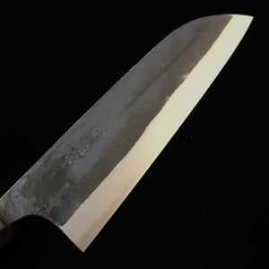 MIURA Onihiro Santoku, Aogami no. 1, Kurouchi Finish with Sakura Handle (165mm)