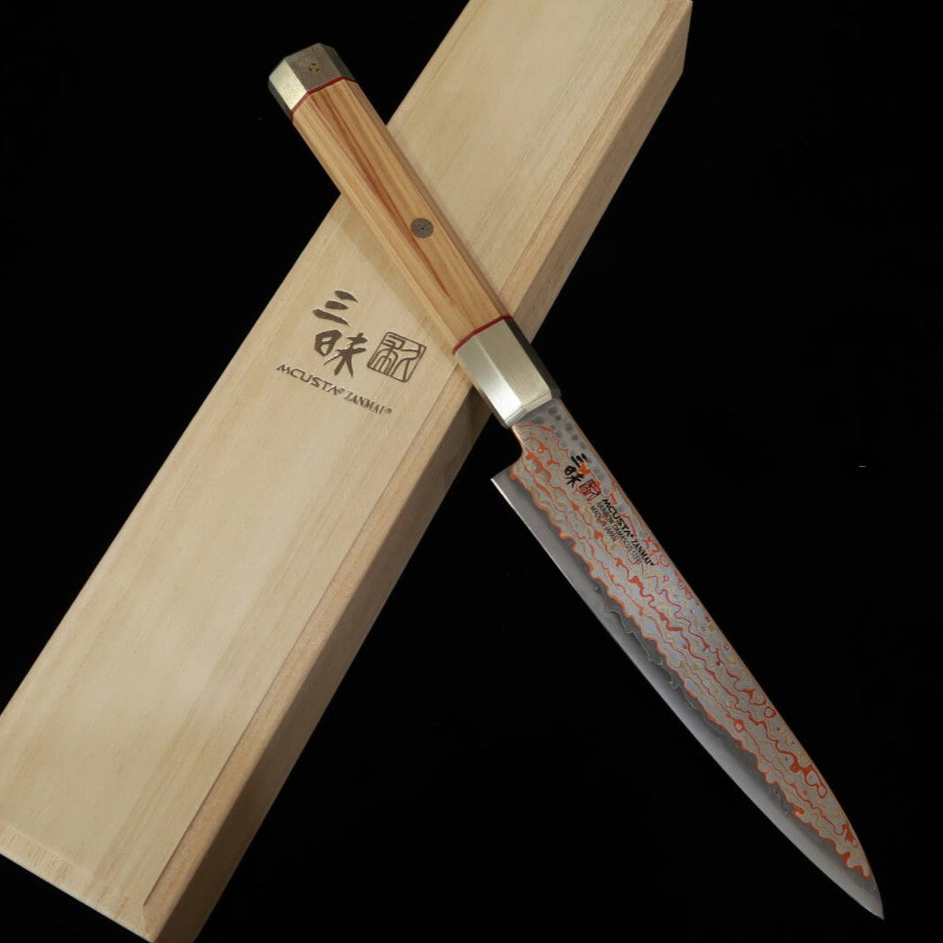 【新定番】三昧MCUSTA ZANMAI アルティメット3 白鳳凰 ペティ (150mm)