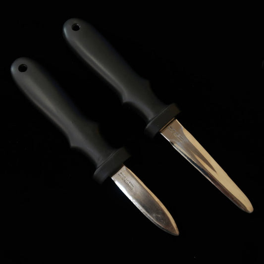 Faca para ostras em aço inoxidável com cabo de plástico (70/95mm)