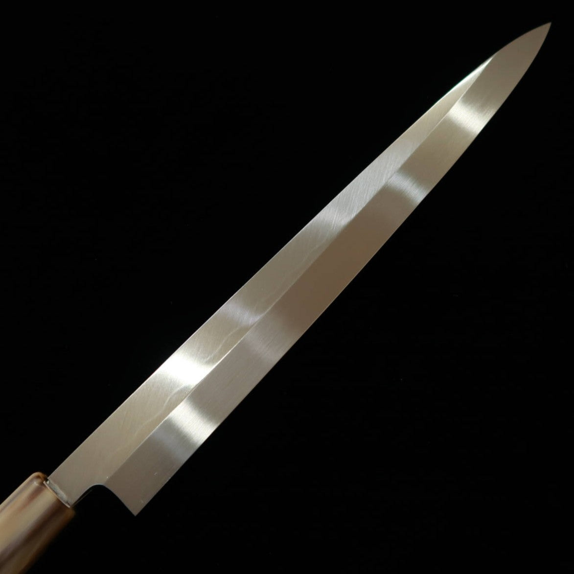 YOSHIHIRO Fuguhiki, White Carbon #2, Mizu Honyaki, Kito Finish, White Octagonal Handle, with Ho Wood Saya (240-300mm)