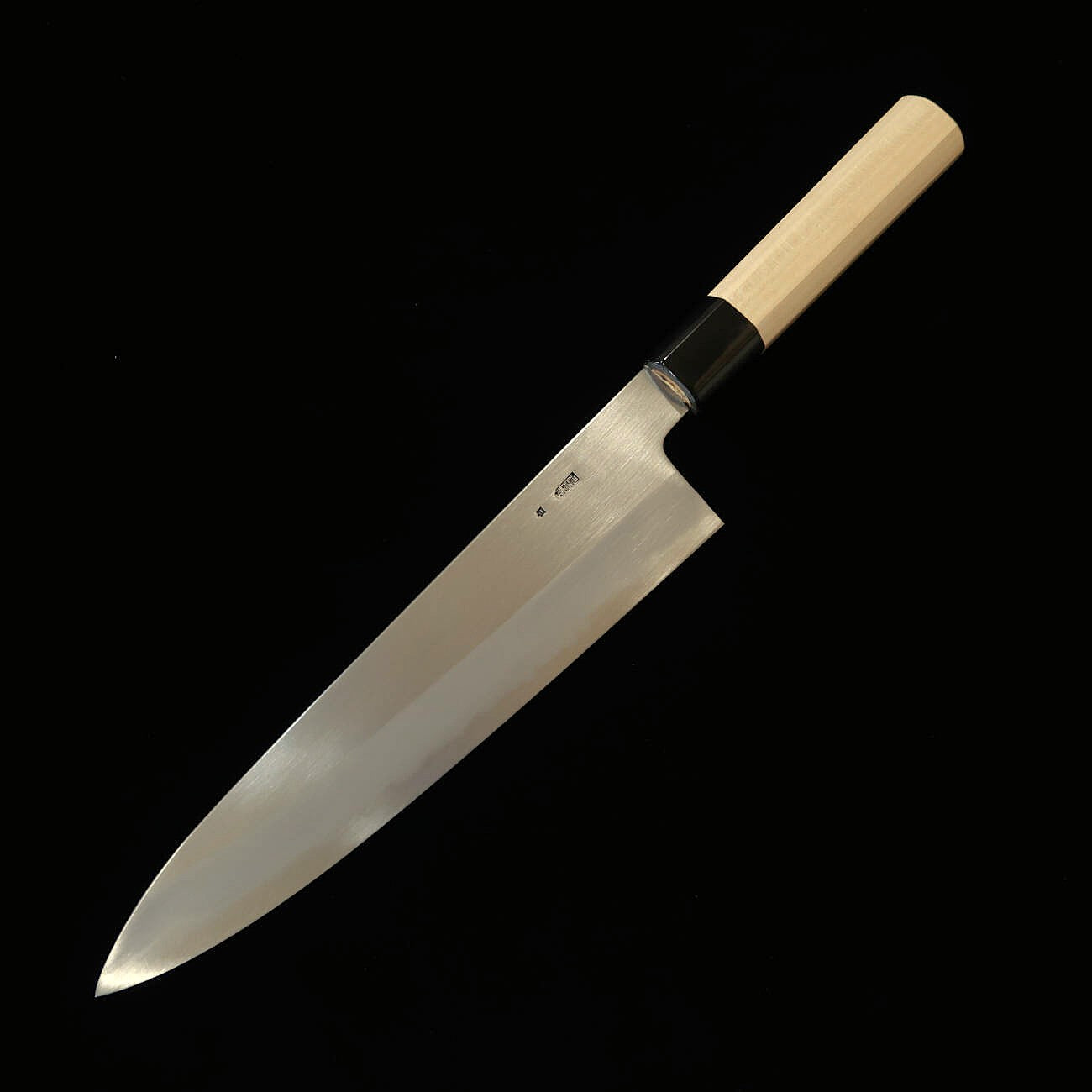 堺菊守SAKAIKIKUMORI 菊月 霞 牛刀 白紙二号 朴八角柄（210/240mm）