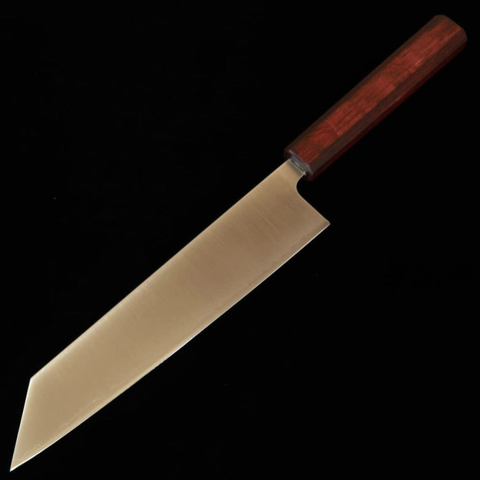 三浦MIURA 切付牛刀 440C 磨き 紫樫八角柄（210mm）