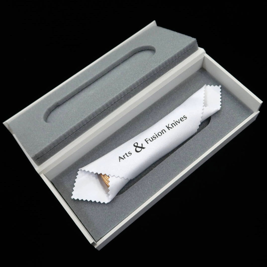 Arts & Fusion Knives ellipse Elipse Acero fosforoso Damasco (55 mm)