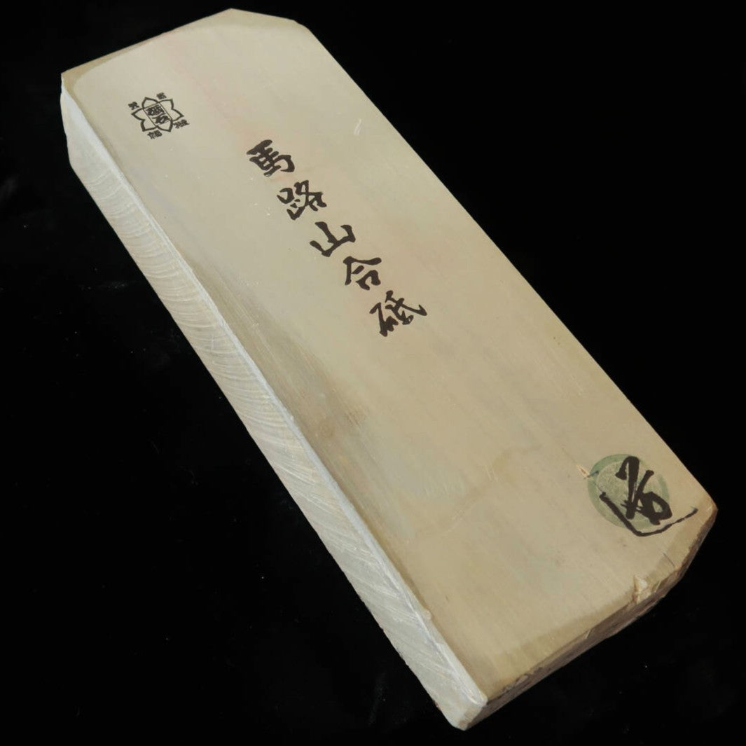 天然砥石　馬路山 合砥 40型 赤黒 希少　76×205×36mm