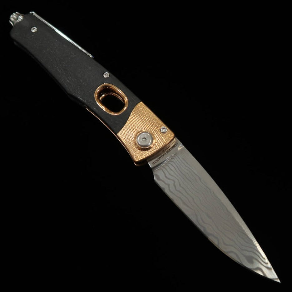 Arts & Fusion Knives ellipse Elipse Acero fosforoso Damasco (55 mm)