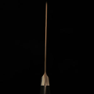 ISHIDUCHI Ishiduchi petit couteau, acier Gingami n°3, finition satinée « nashiji », manche en contreplaqué noir (135 mm)