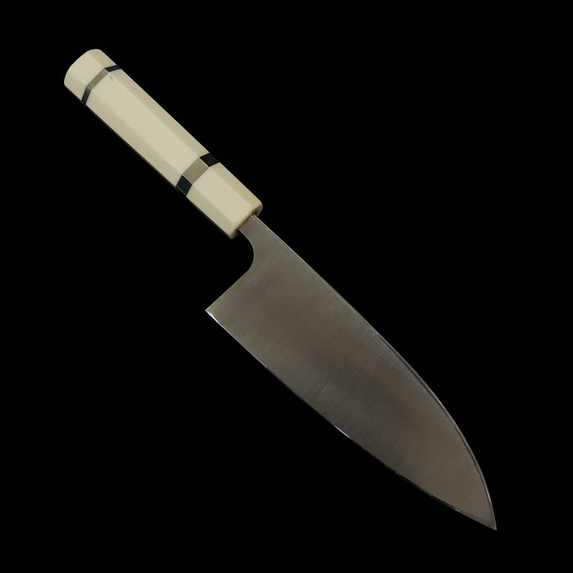 Miura Deba, Left-Handed, Ginsan, Wood Grain Finish, Corian Handle (165mm)