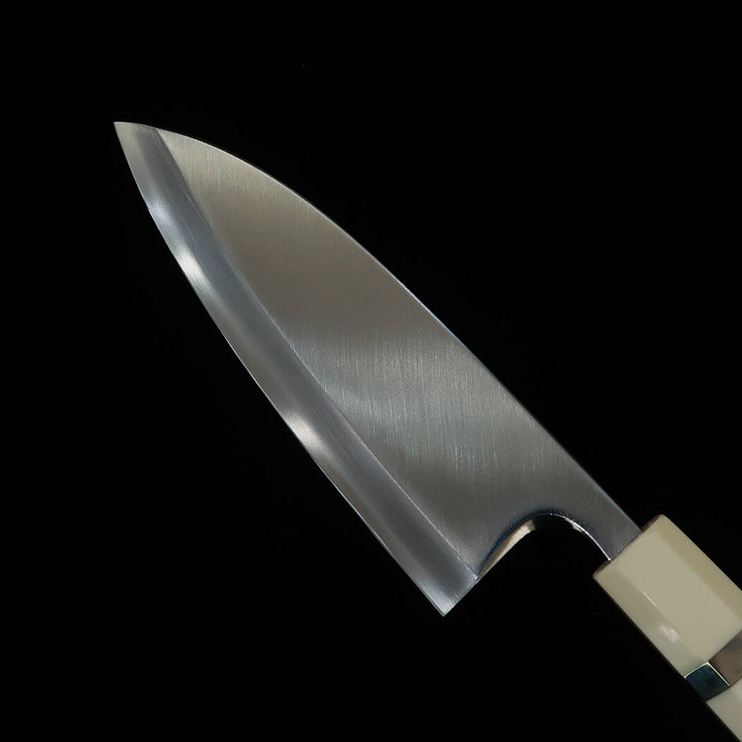 Miura Deba, Left-Handed, Ginsan, Wood Grain Finish, Corian Handle (165mm)