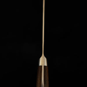 石鎚ISHIDUCHI ペティ 銀紙三号 梨地 焦茶合板柄（135mm）