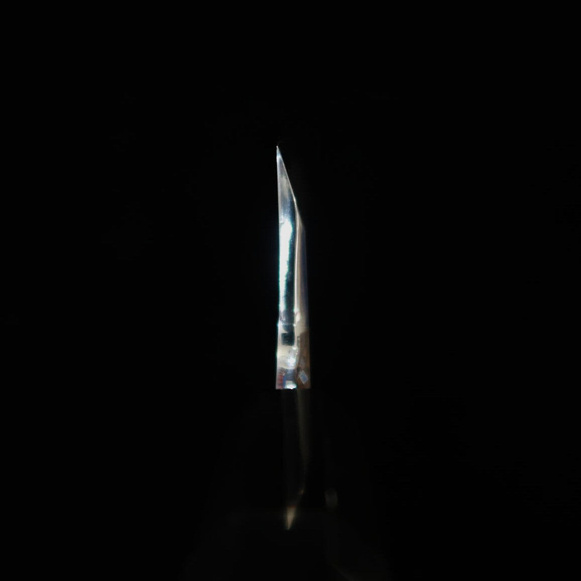 三浦MIURA 出刃 左利き用 銀紙三号 木砥仕上げ 黒檀銀巻柄（150mm）