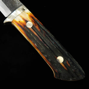 Takeda Hamono Moriya Made Sheath Sheath Knife Stag Handle Aogami Super