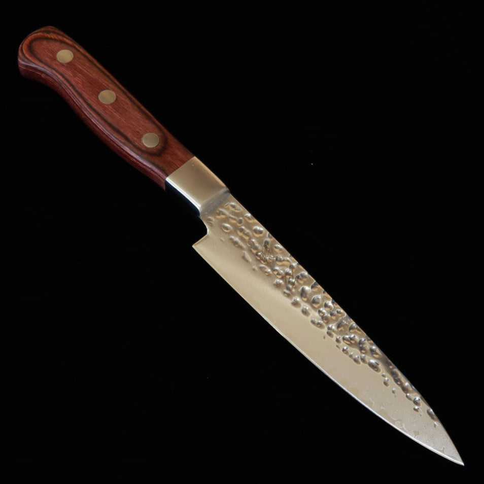 Ishiduchi ISHIDUCHI Petty VG10, polida, Damasco, cabo de mogno (135mm)