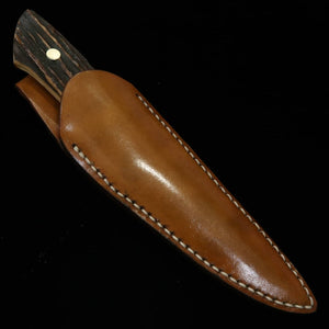 Takeda Hamono Moriya Made Sheath Sheath Knife Stag Handle Aogami Super