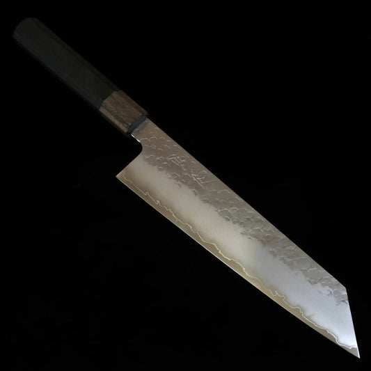 HADO Hado Shiosai SG2 Tsuchime Cabo de laminado preto Gyuto kiritsuke (210 mm)