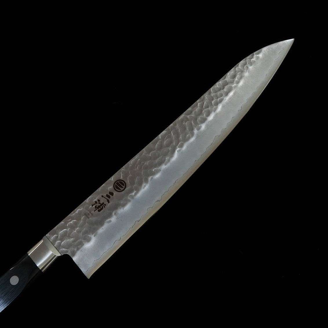 Miura Gyuto AUS8, Hammered, Black Plywood Handle (270mm)