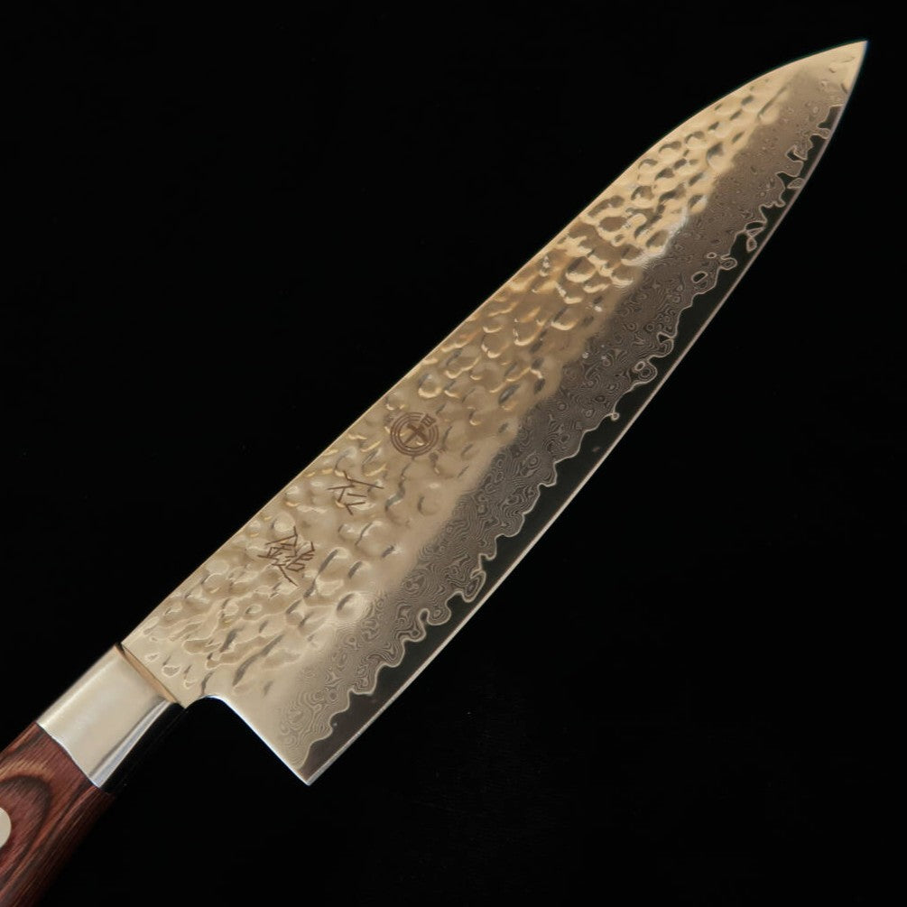 ISHIDUCHI Ishiduchi – Gyuto VG10 poli damas, manche en acajou (210 mm)