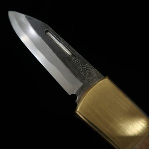 Takeda Hamono TAKEDA Forja manual de Bitchū por Inagaki - Canivete back lock Mammoth aço Hitachi Aogami Super (68mm)