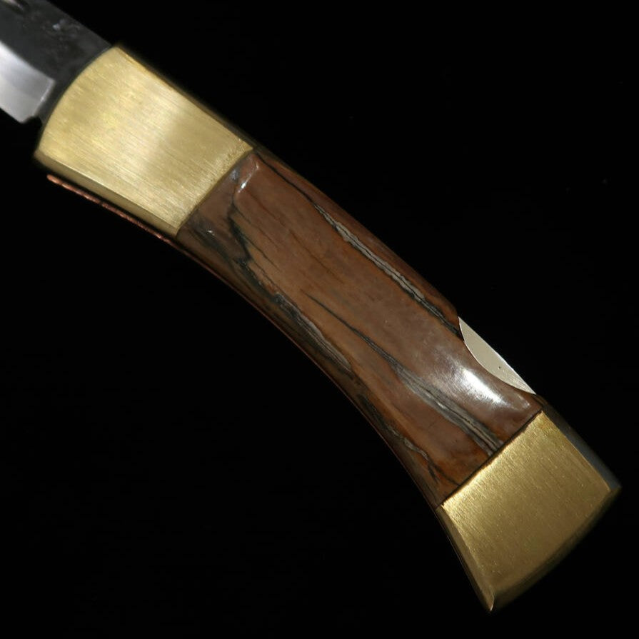 Takeda Hamono TAKEDA Forja manual de Bitchū por Inagaki - Canivete back lock Mammoth aço Hitachi Aogami Super (68mm)