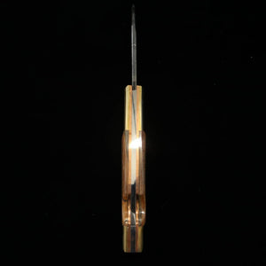 Takeda Hamono TAKEDA Forja manual de Bitchū por Inagaki - Canivete back lock Mammoth aço Hitachi Aogami Super (68mm)